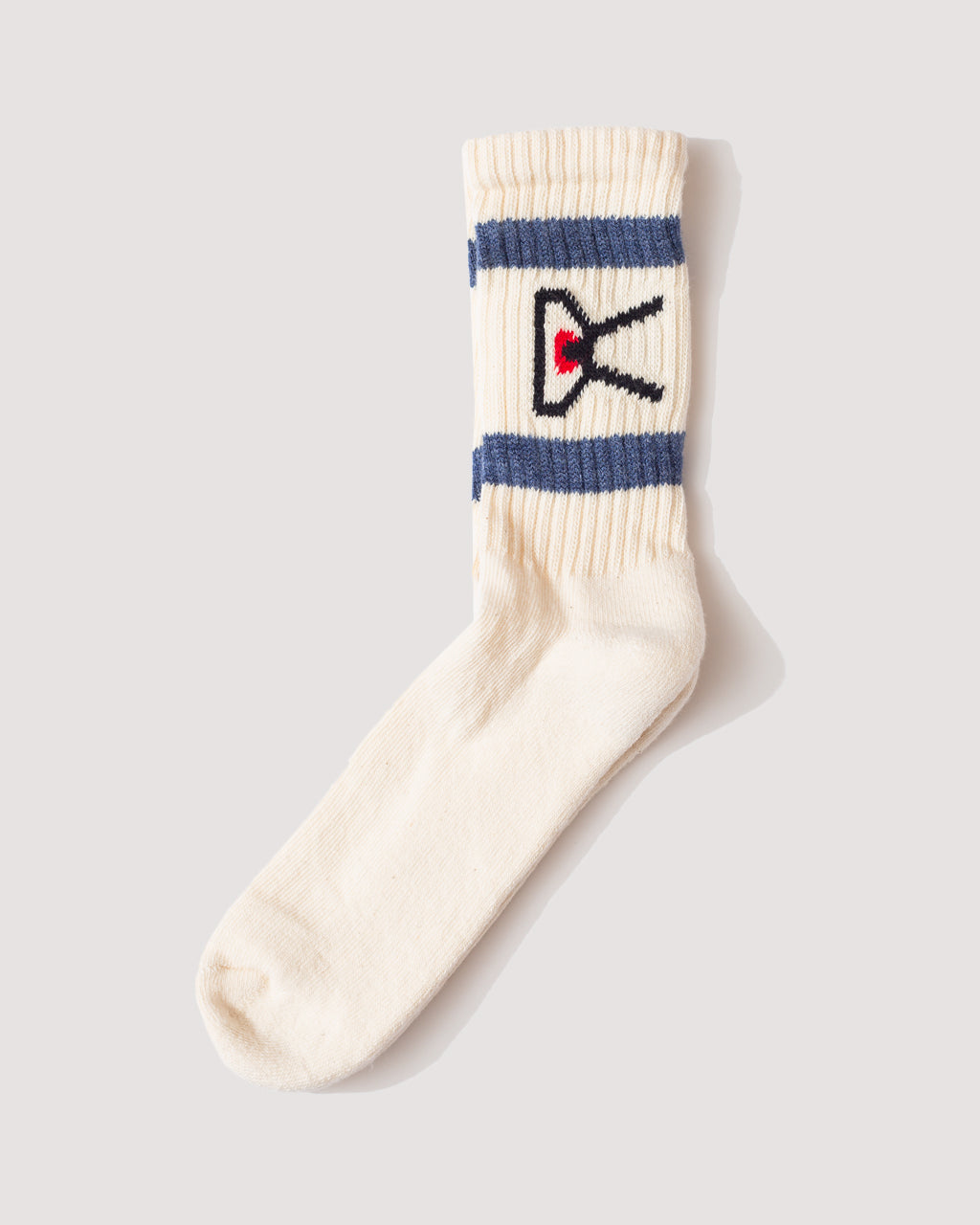 Sock 2 Pack - Cream/Indigo