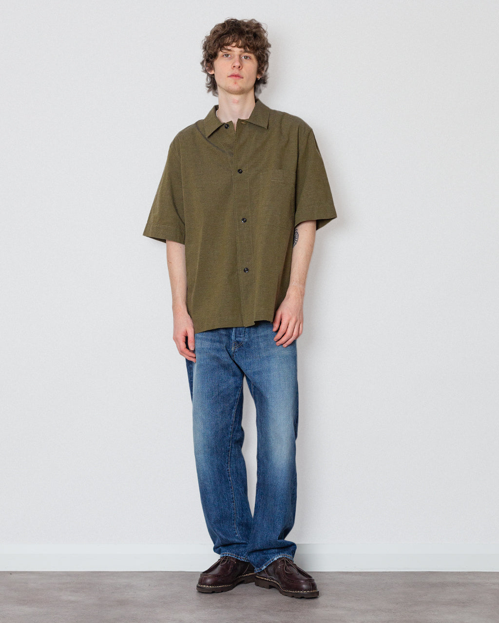 S/S PJ Shirt - Moss