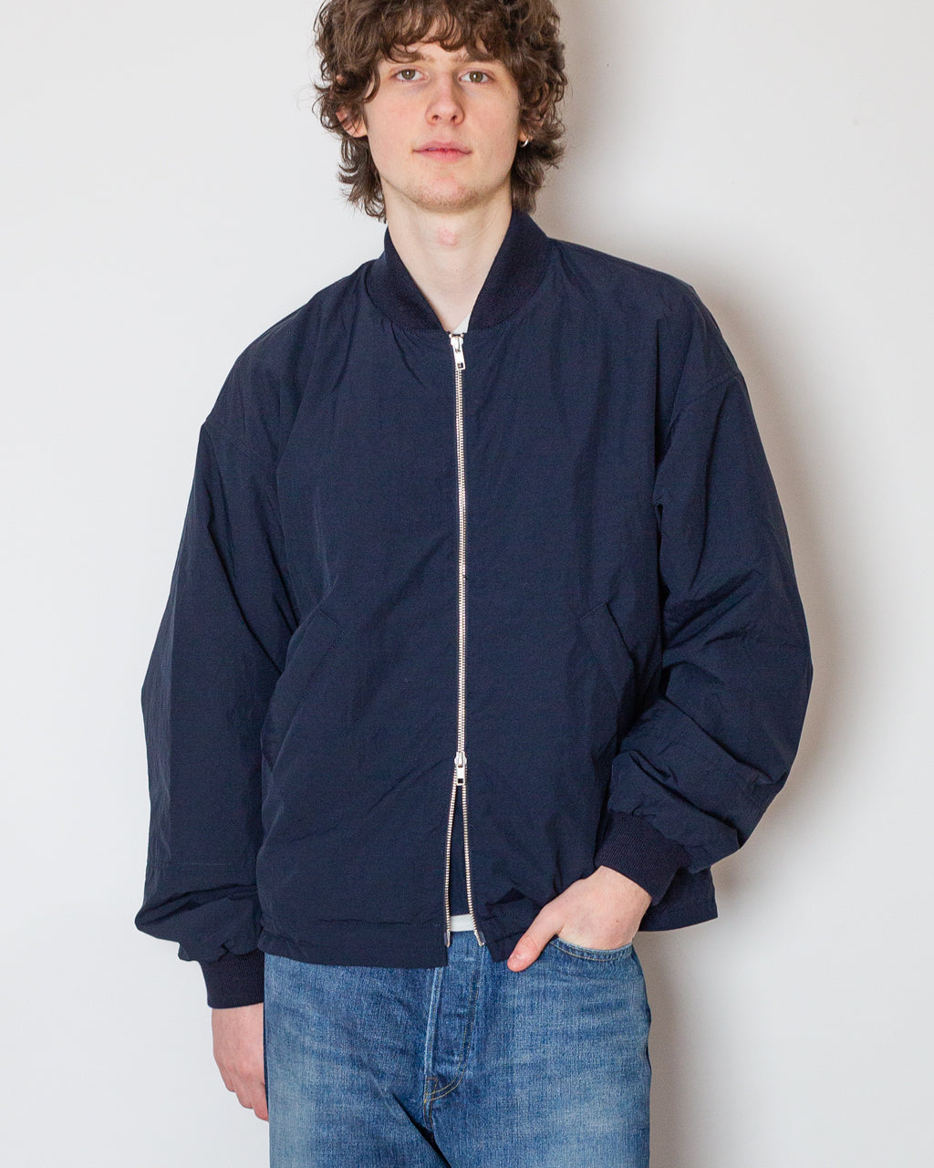 Basement Bomber Jacket - Navy