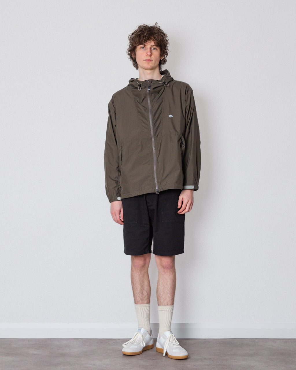 Hooded Short Jacket - Olive