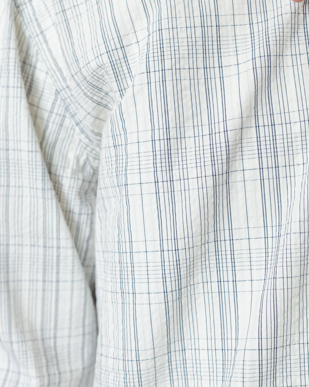 Anraslund Seersucker L/S Shirt - Birch/Black