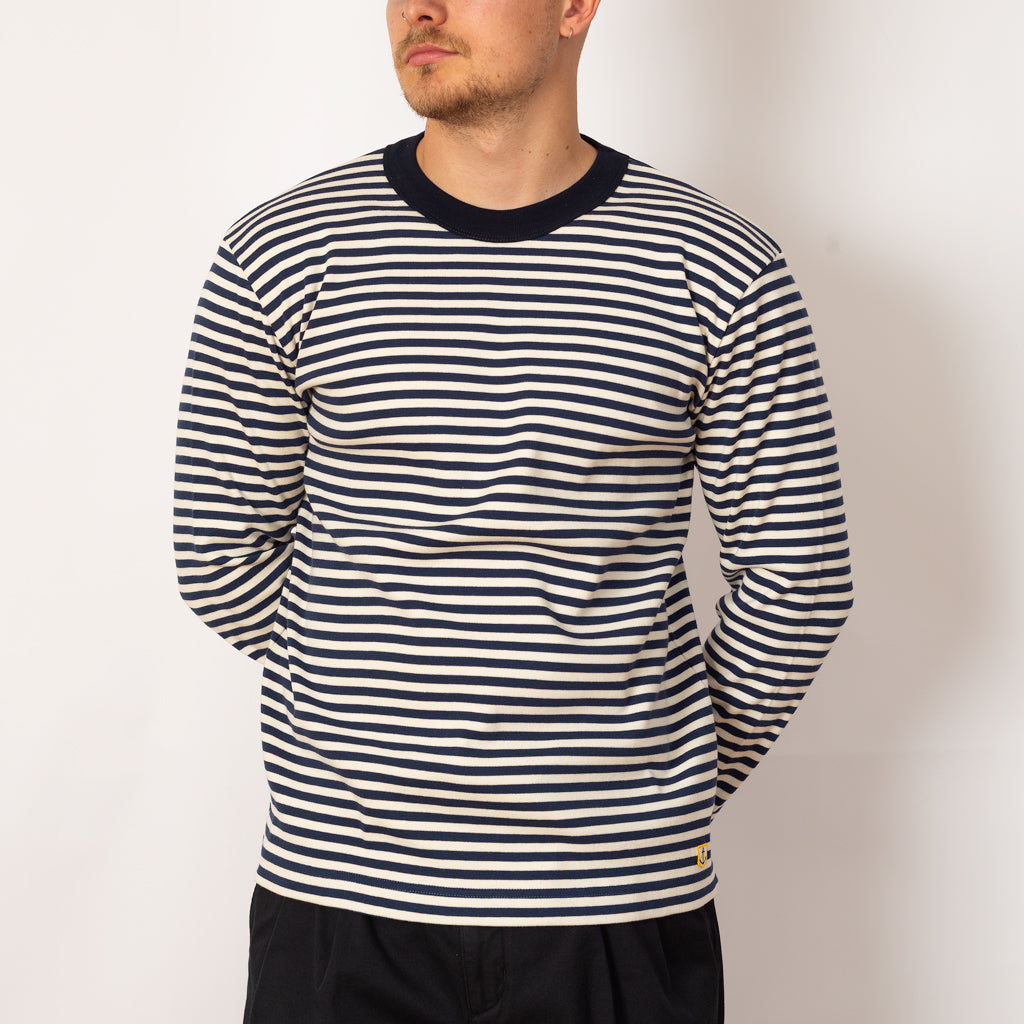 T-Shirt ML L/S - Marine Deep/Milk