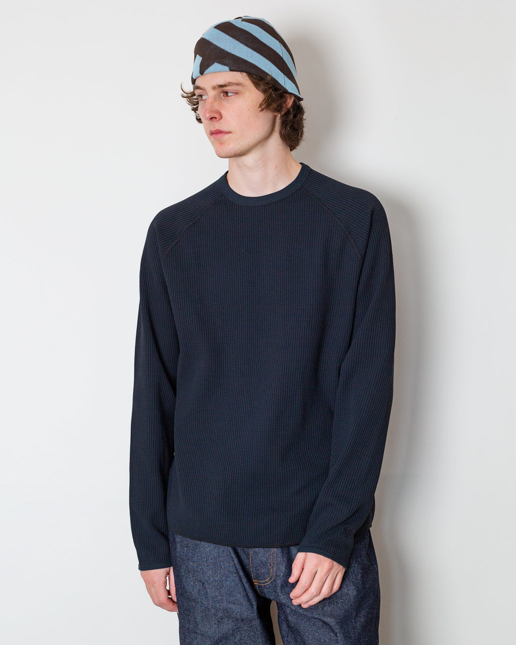 Waffle Light L/S T-Shirt - Black