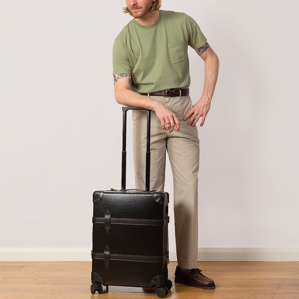 Centenary Four Wheel Carry-On Case - Black/Black/Black