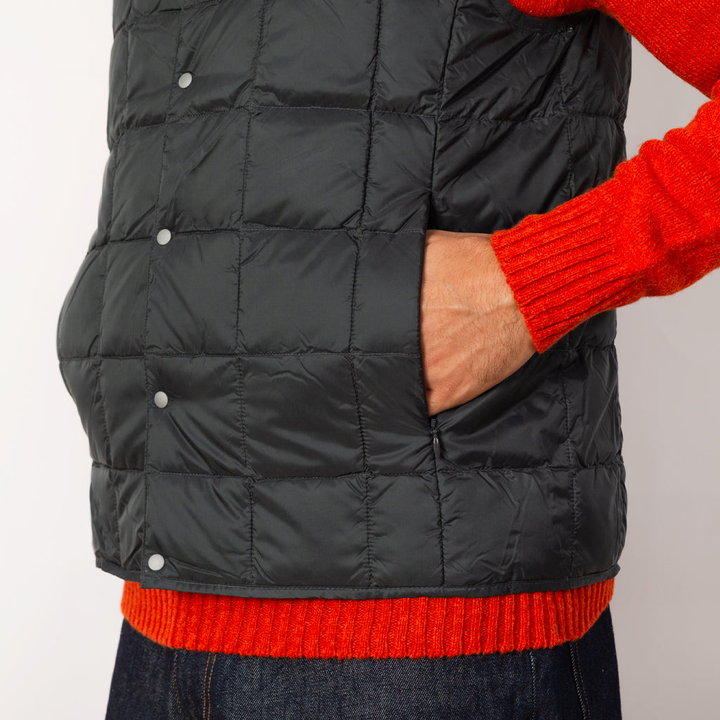 Crew Neck Vest - Charcoal