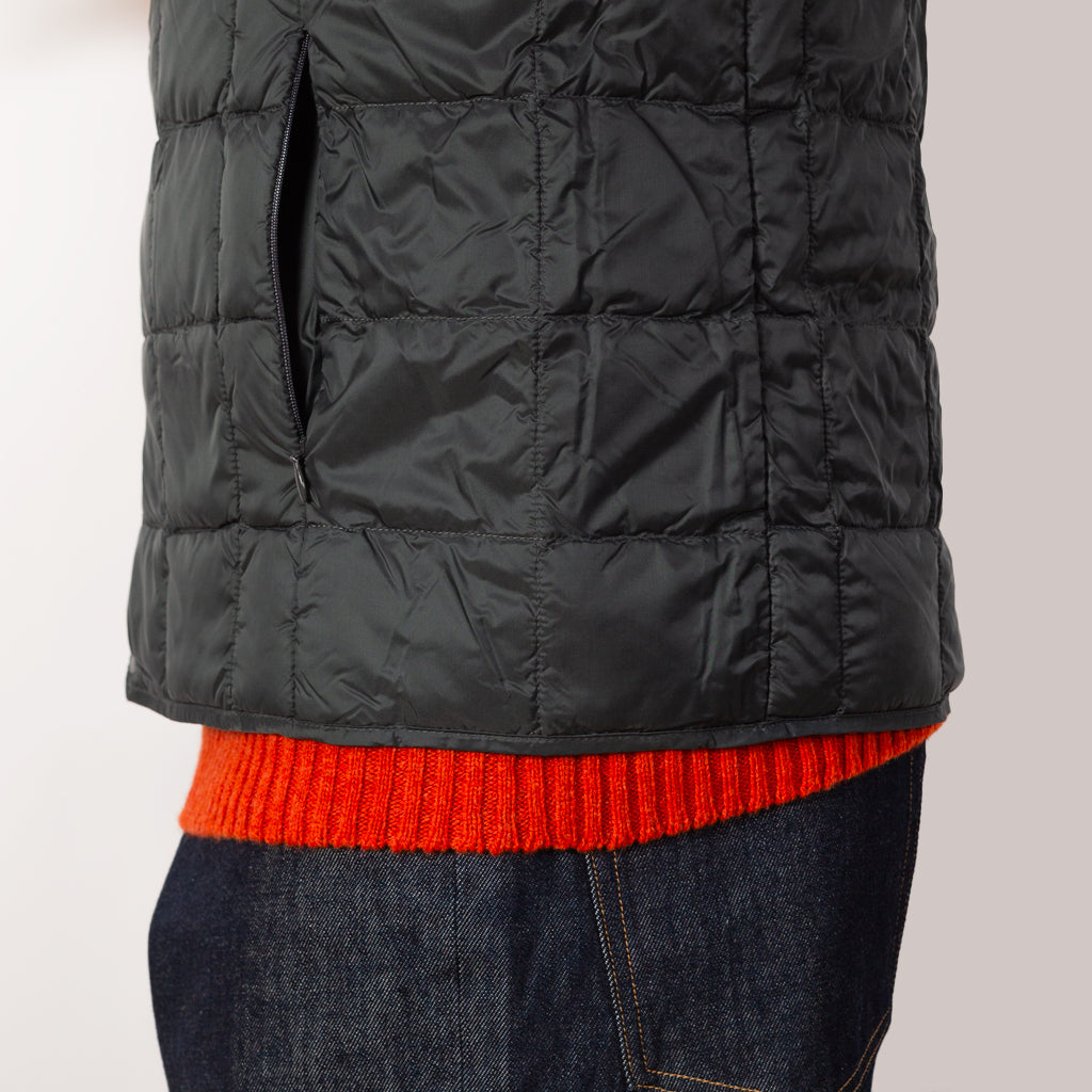Crew Neck Vest - Charcoal
