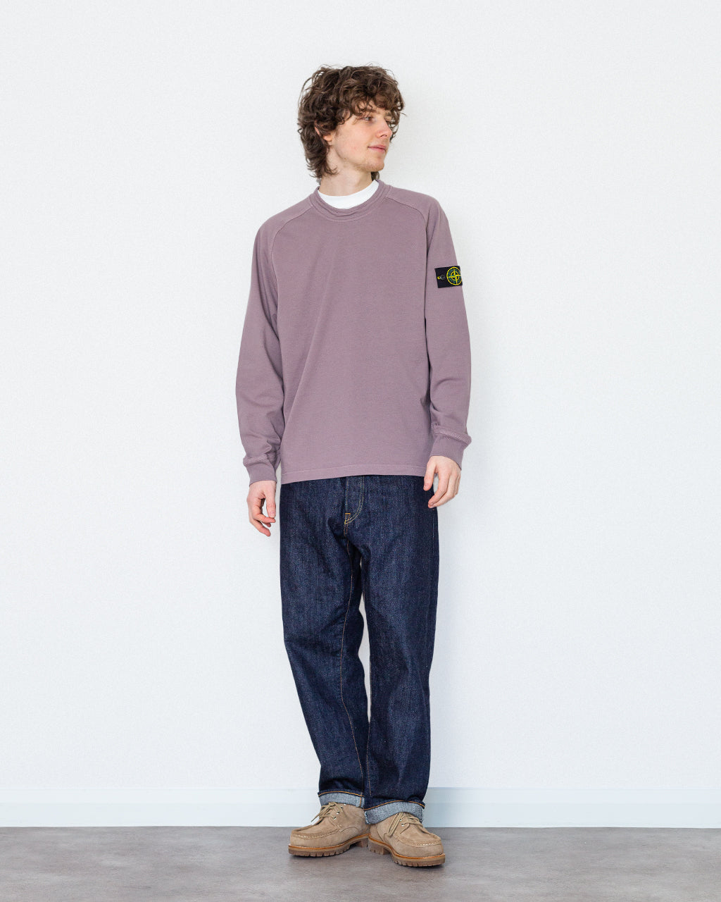 Sweatshirt - V008F Purple Grey
