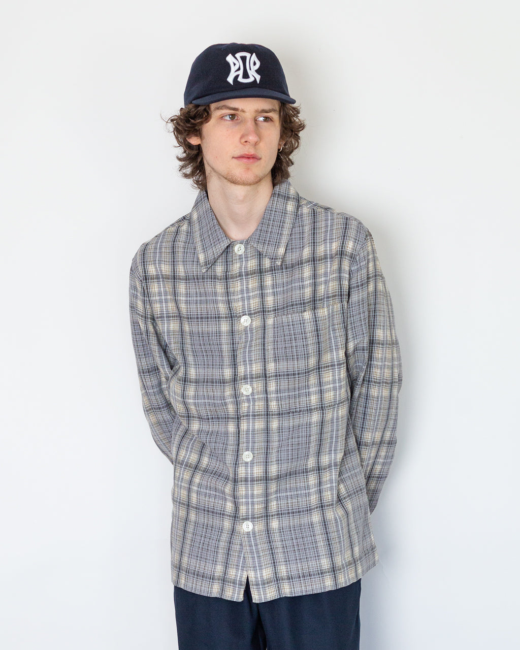 Anrvern Flannel Overshirt - Chiseled Stone