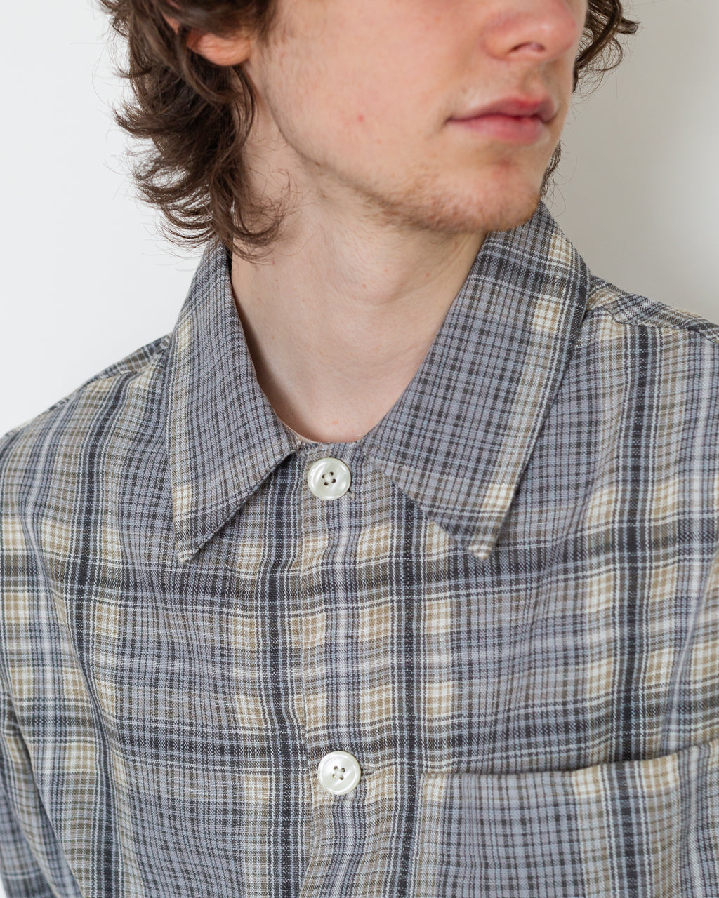 Anrvern Flannel Overshirt - Chiseled Stone
