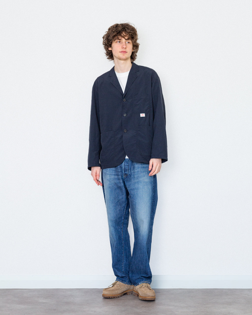 Lapel Jacket - Navy