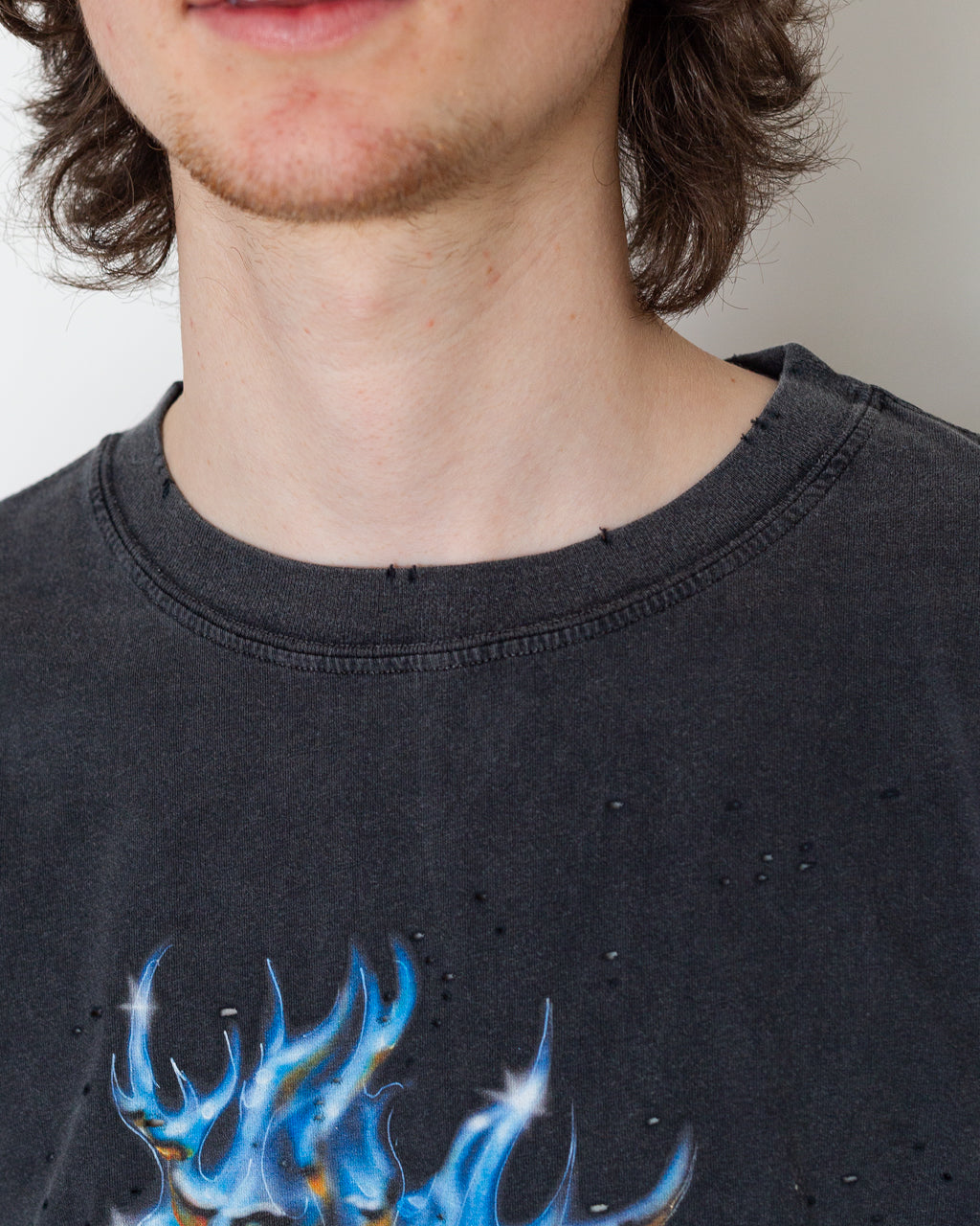 Eagle Moth-Tech T-Shirt - Aged Black