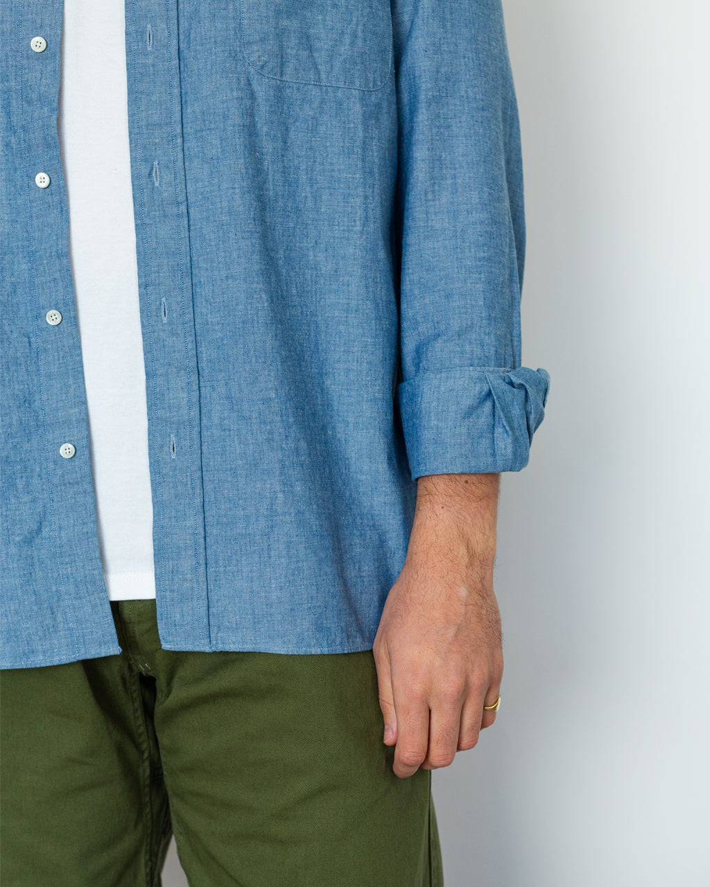 Chambray Shirt - Sax