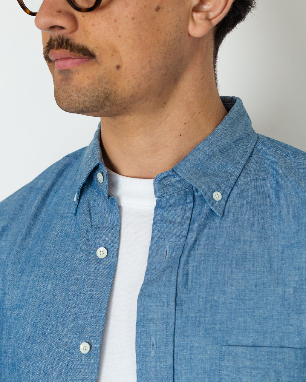Chambray Shirt - Sax
