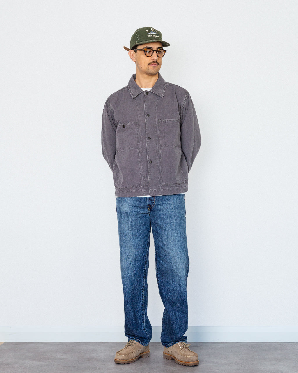 Coverall Jacket - Grey Purple