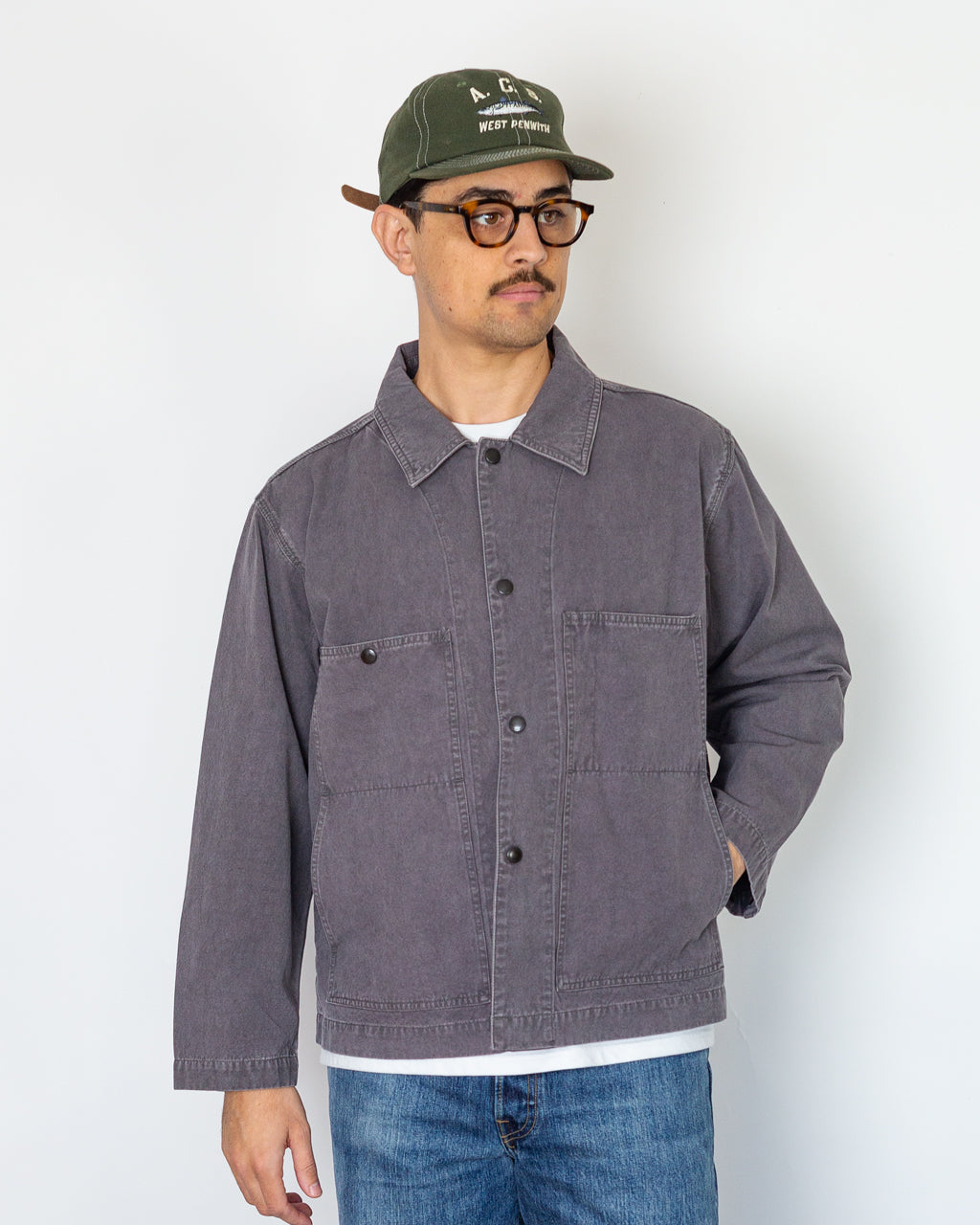 Coverall Jacket - Grey Purple