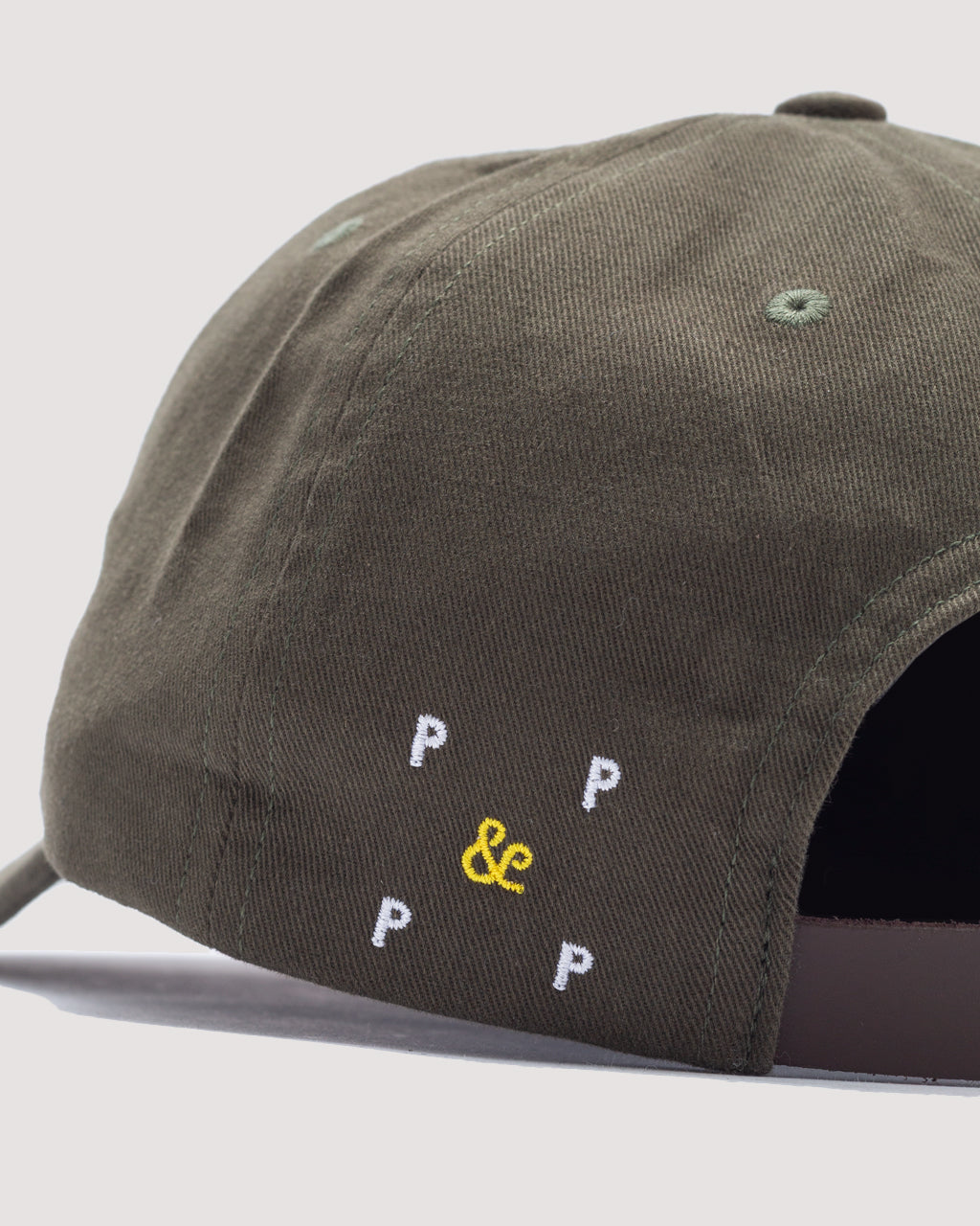 O 6 Panel Hat - Olive Green
