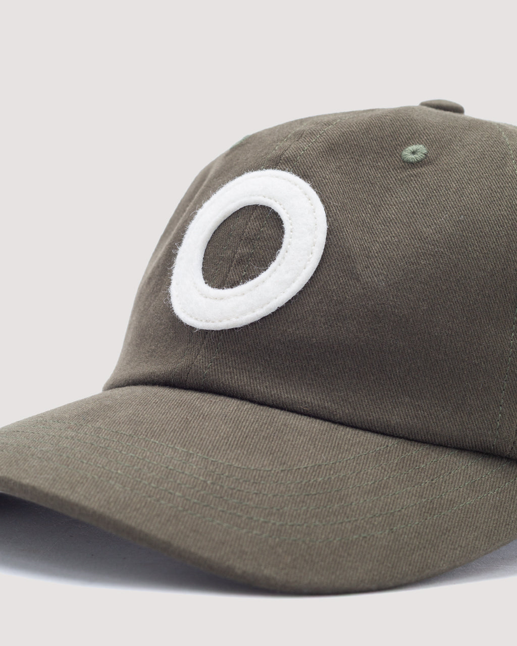 O 6 Panel Hat - Olive Green