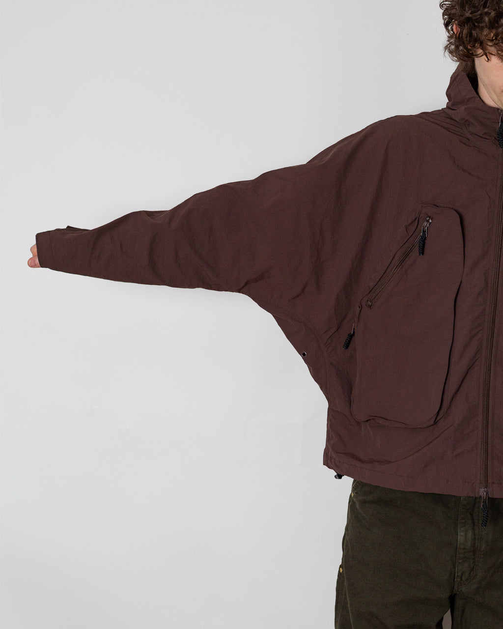 Dolman Sleeve Jacket - Brown