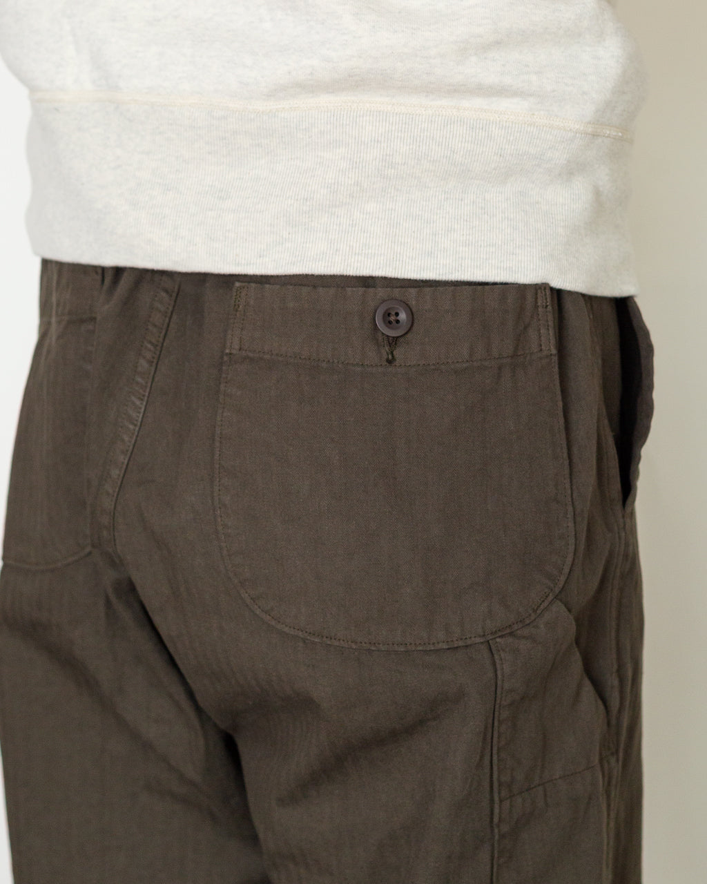 Wide Fit French Work Pants - Coffee Brown