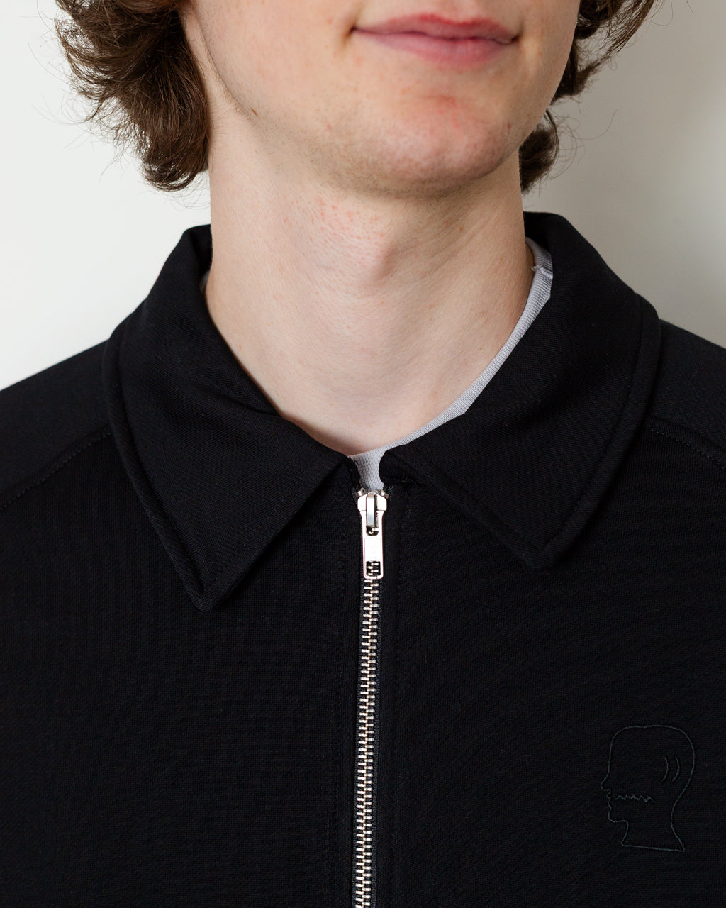 Collegiate Track Top - Black
