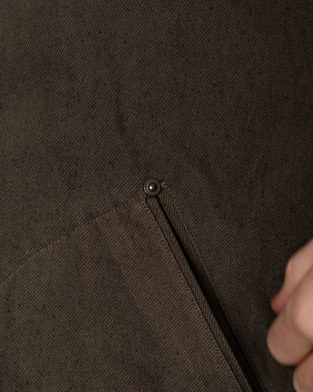 Dyed Denim Work Jacket - Cub Brown