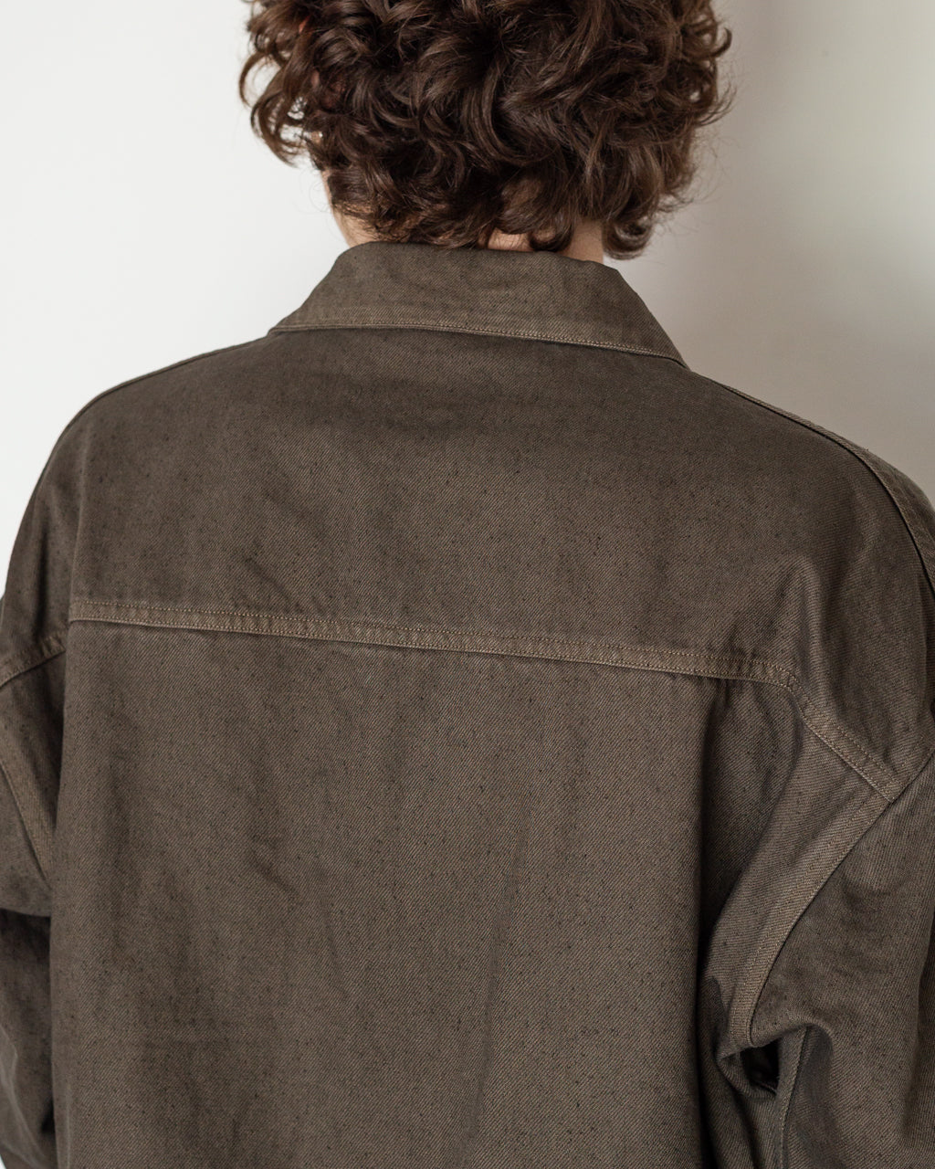 Dyed Denim Work Jacket - Cub Brown