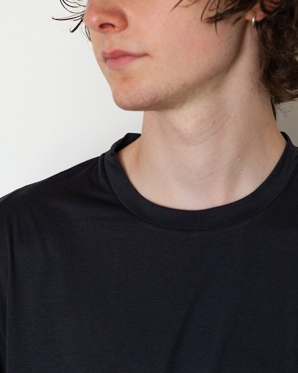 Lateral Peak L/S T-Shirt - Black Beauty Wordmark