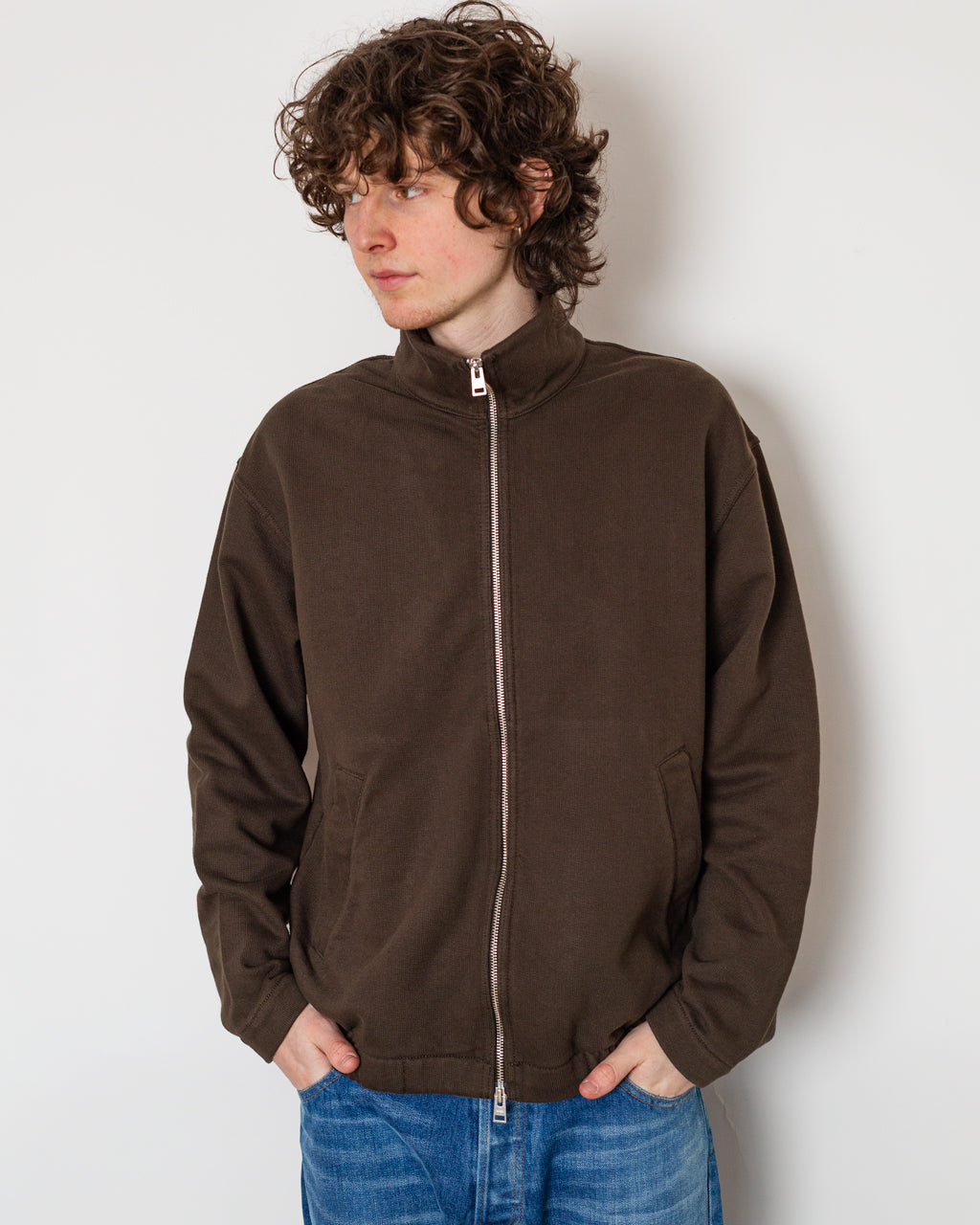 Hornidal Loopback Track Jacket - Delicioso Brown