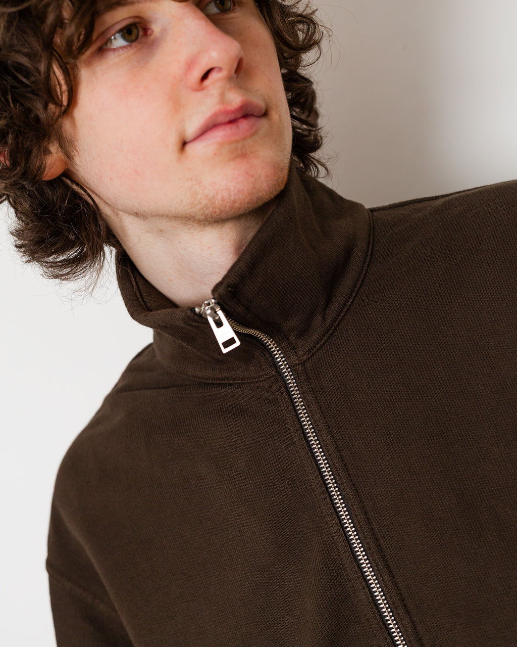 Hornidal Loopback Track Jacket - Delicioso Brown