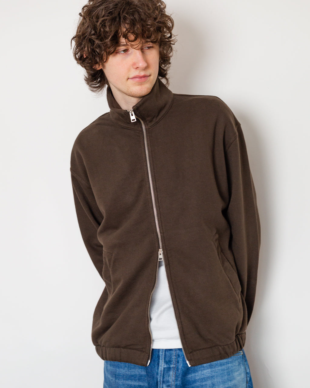 Hornidal Loopback Track Jacket - Delicioso Brown
