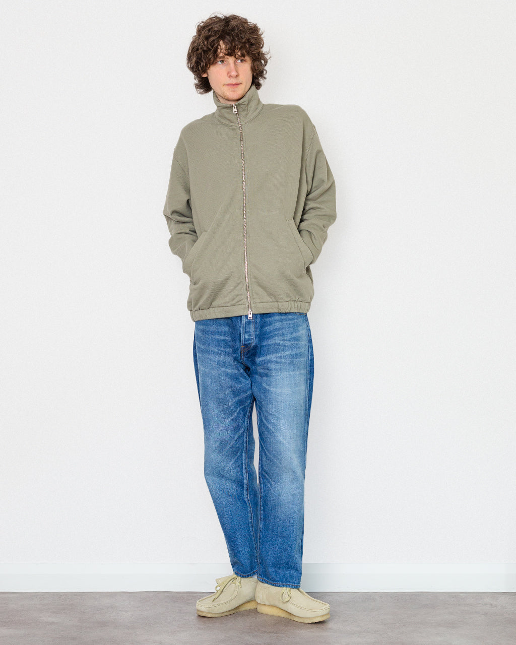 Hornidal Loopback Track Jacket - Vetiver