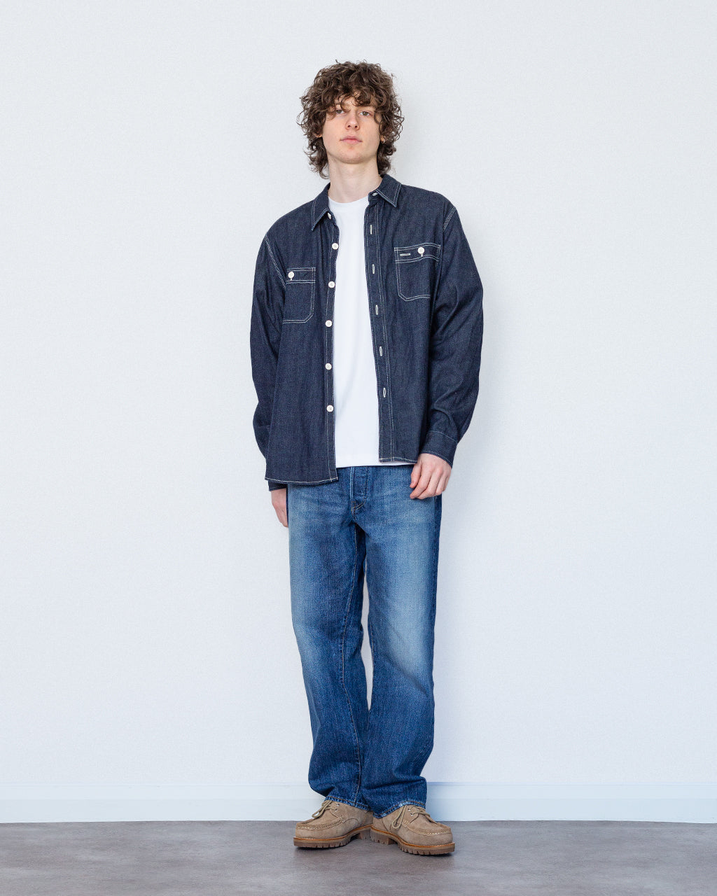 SS Larrikin Shirt - Indigo