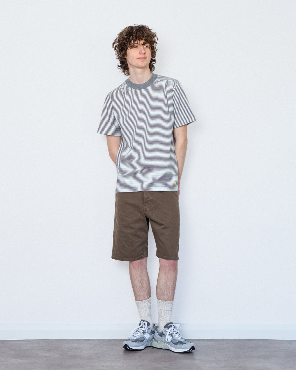 Heritage Striped T-Shirt - Misty Grey/Milk