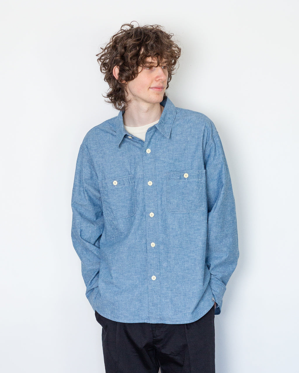Briggs LS Damaged - Light Chambray