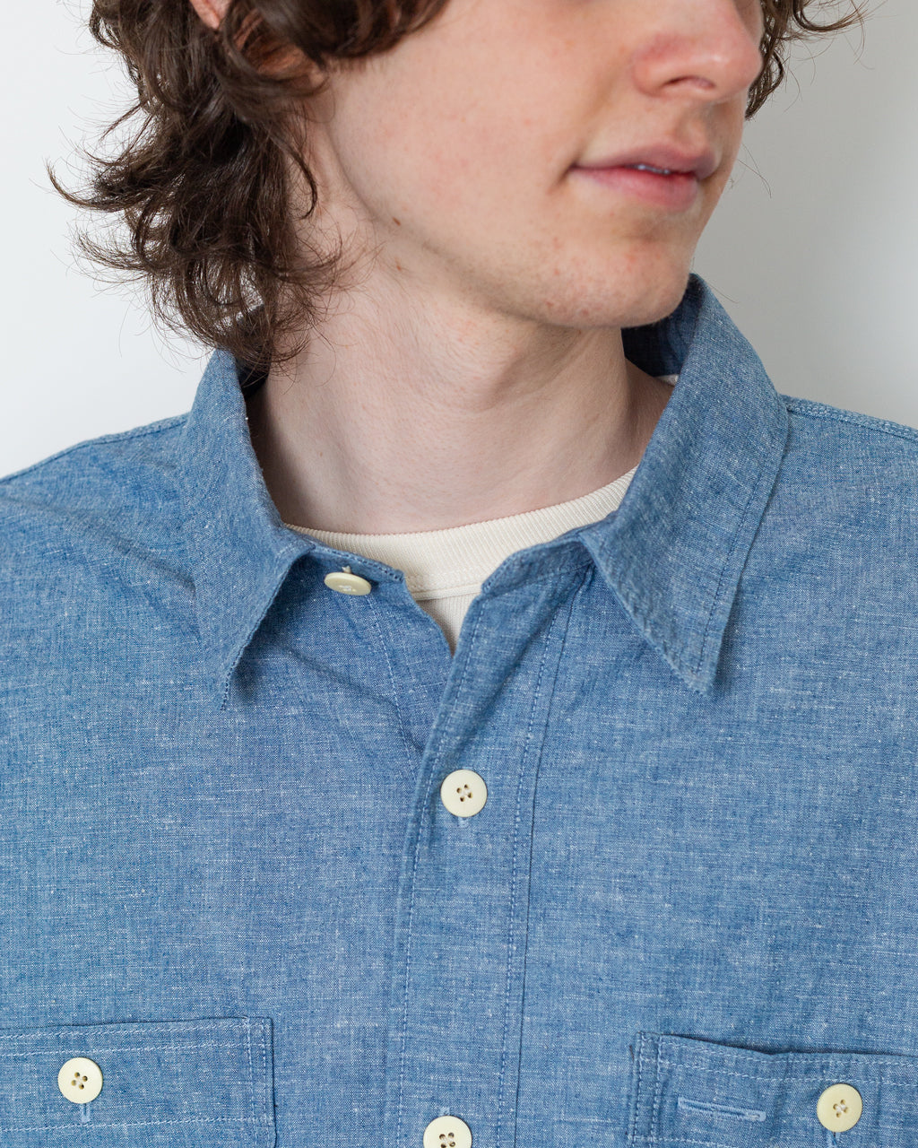 Briggs LS Damaged - Light Chambray