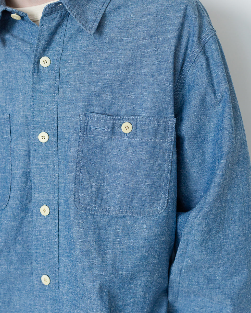 Briggs LS Damaged - Light Chambray