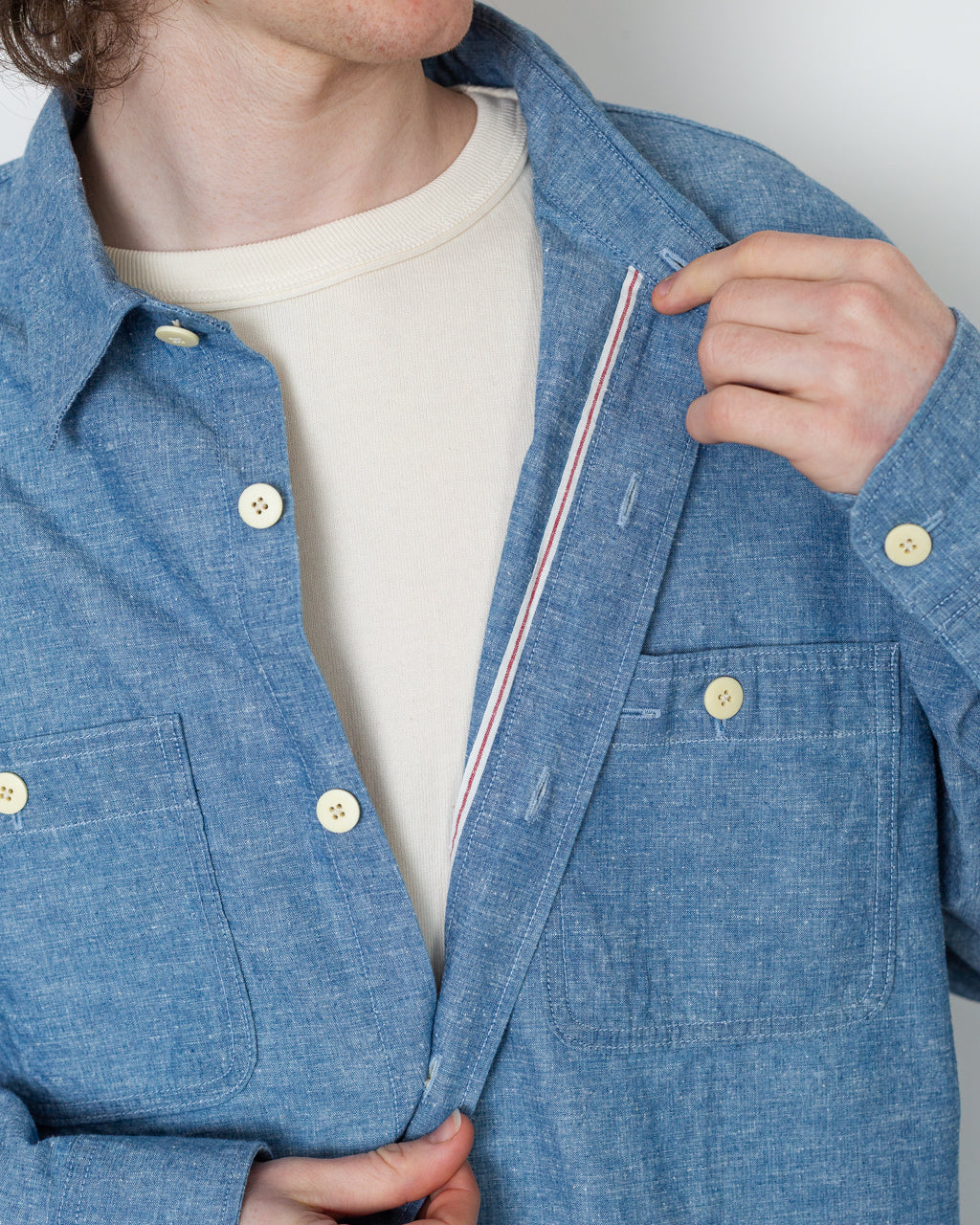 Briggs LS Damaged - Light Chambray