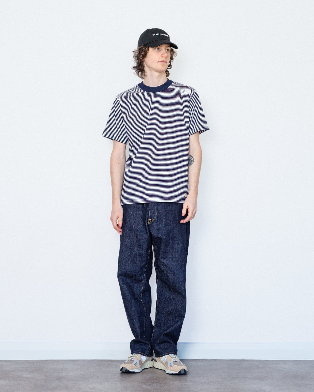 Heritage Striped T-Shirt - Marine Deep/Milk