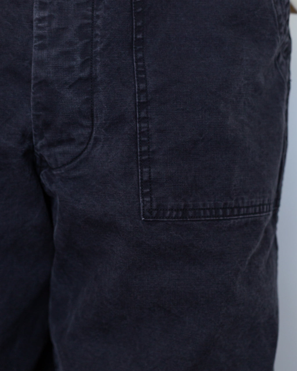 Summer Fatigue Pants - Washed Black
