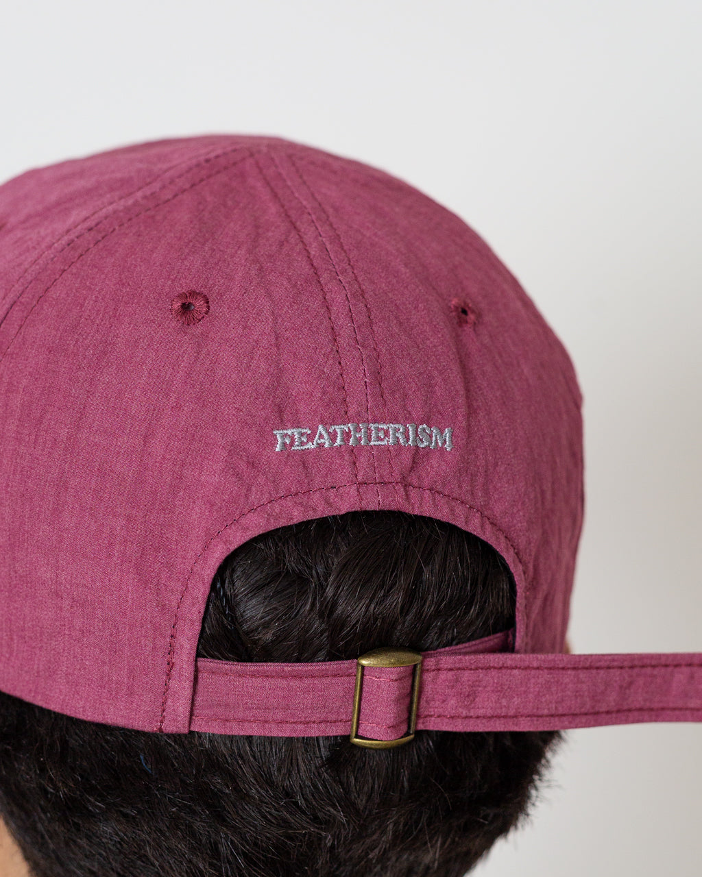 6 Panel Strap Back Cap - Plum