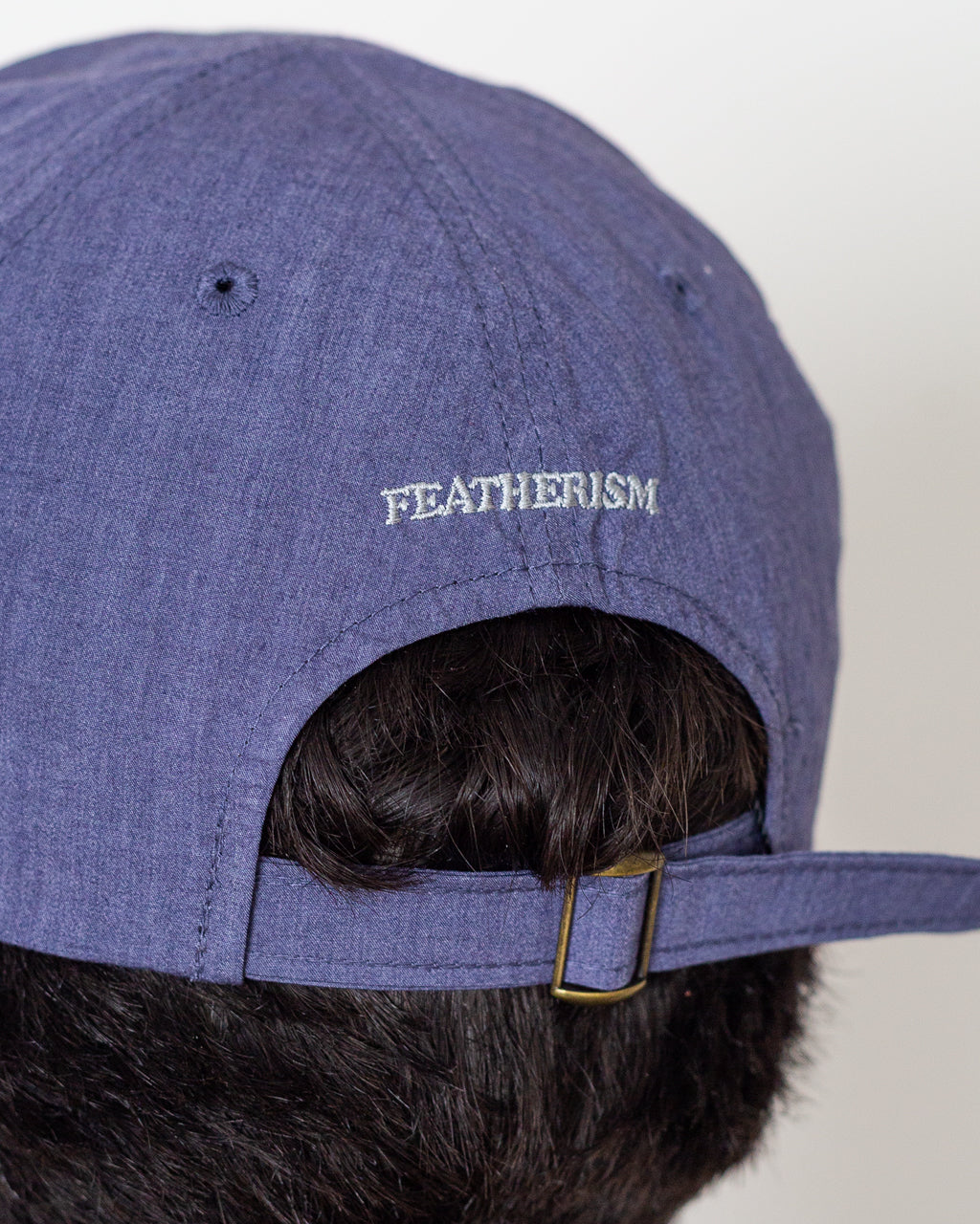 6 Panel Strap Back Cap - Blue