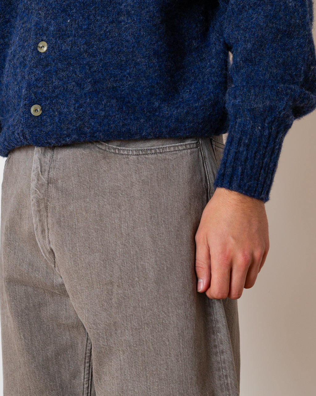 Relaxed 5 Pocket Jean - Washed Mocha