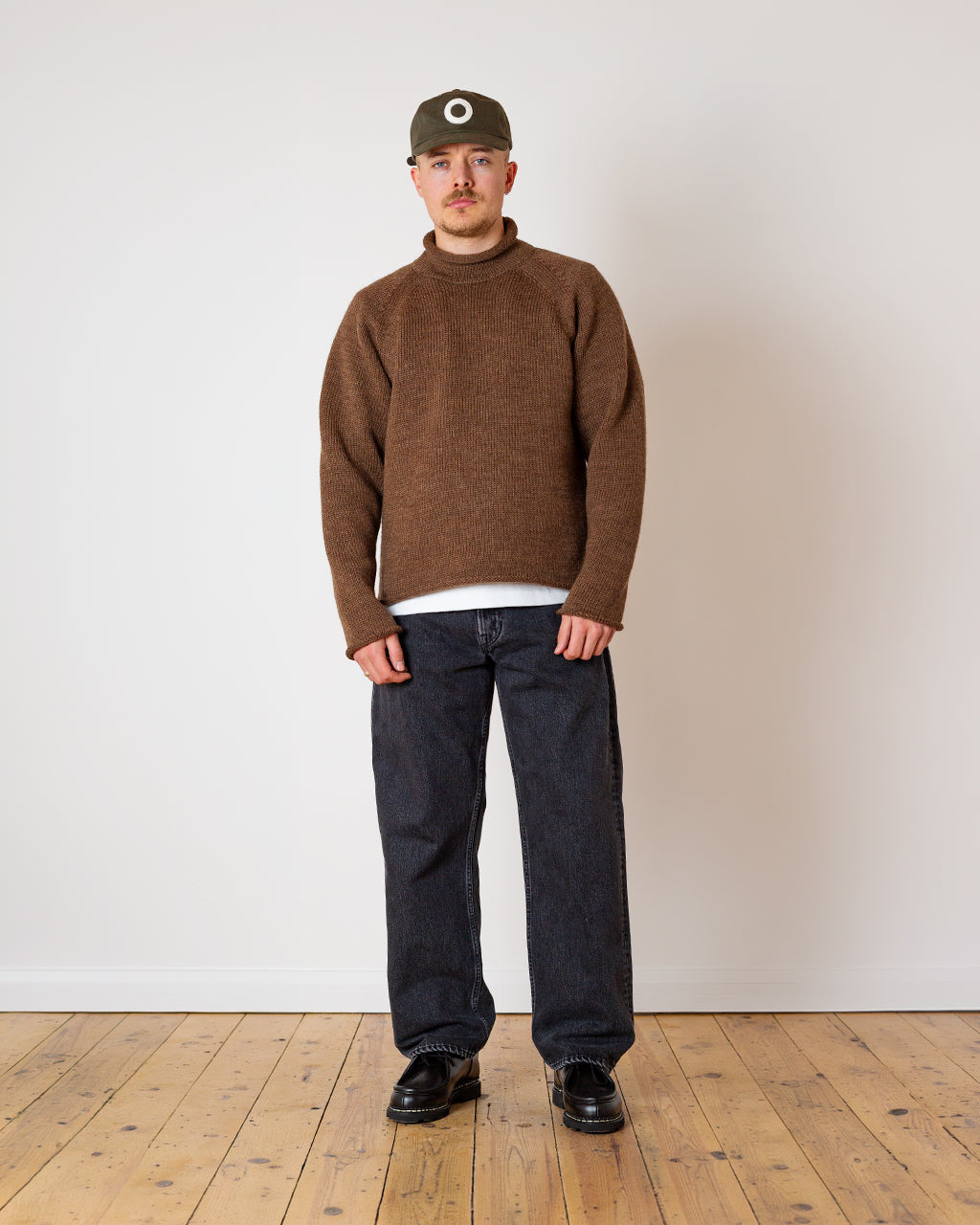 Roll Neck Knit - Brown