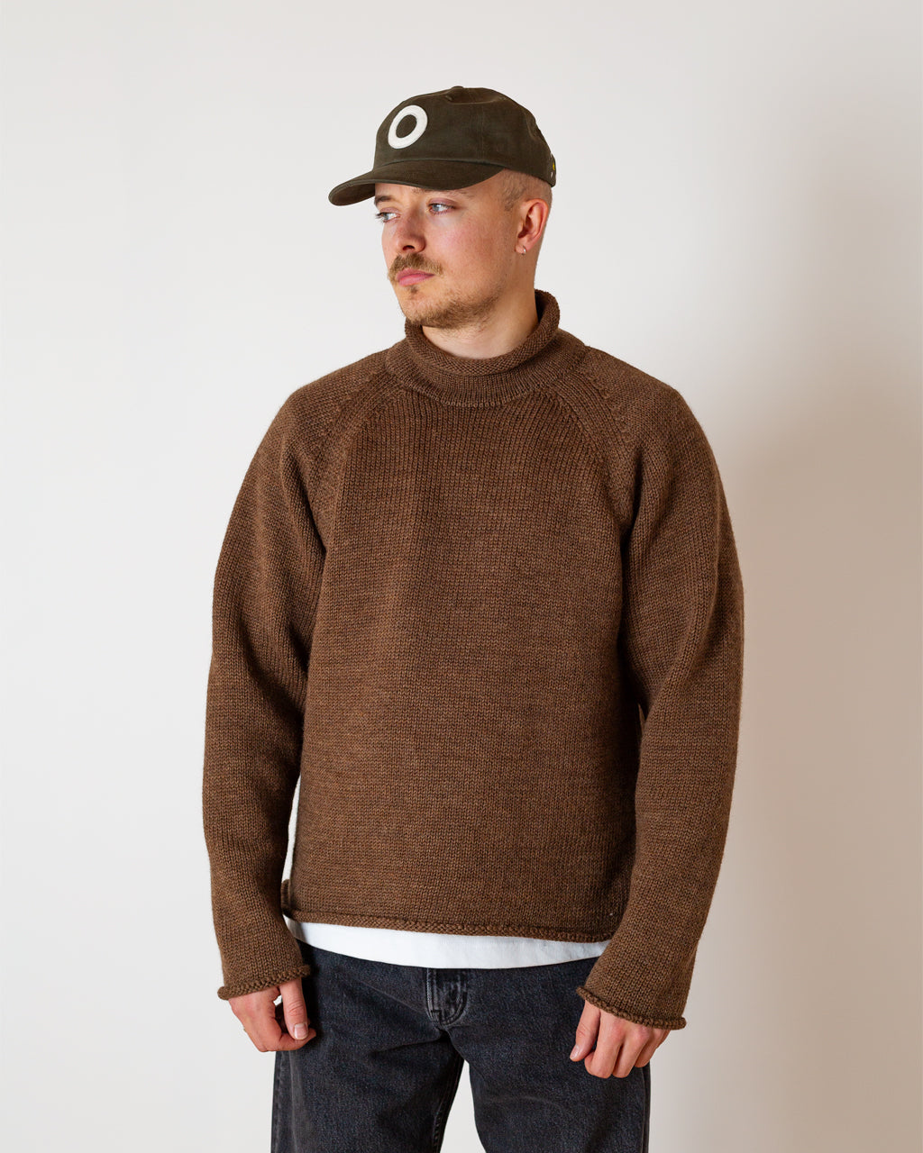 Roll Neck Knit - Brown