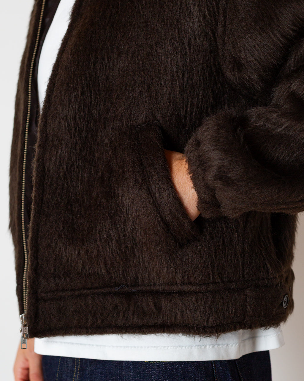 Shaggy Blouson - Brown