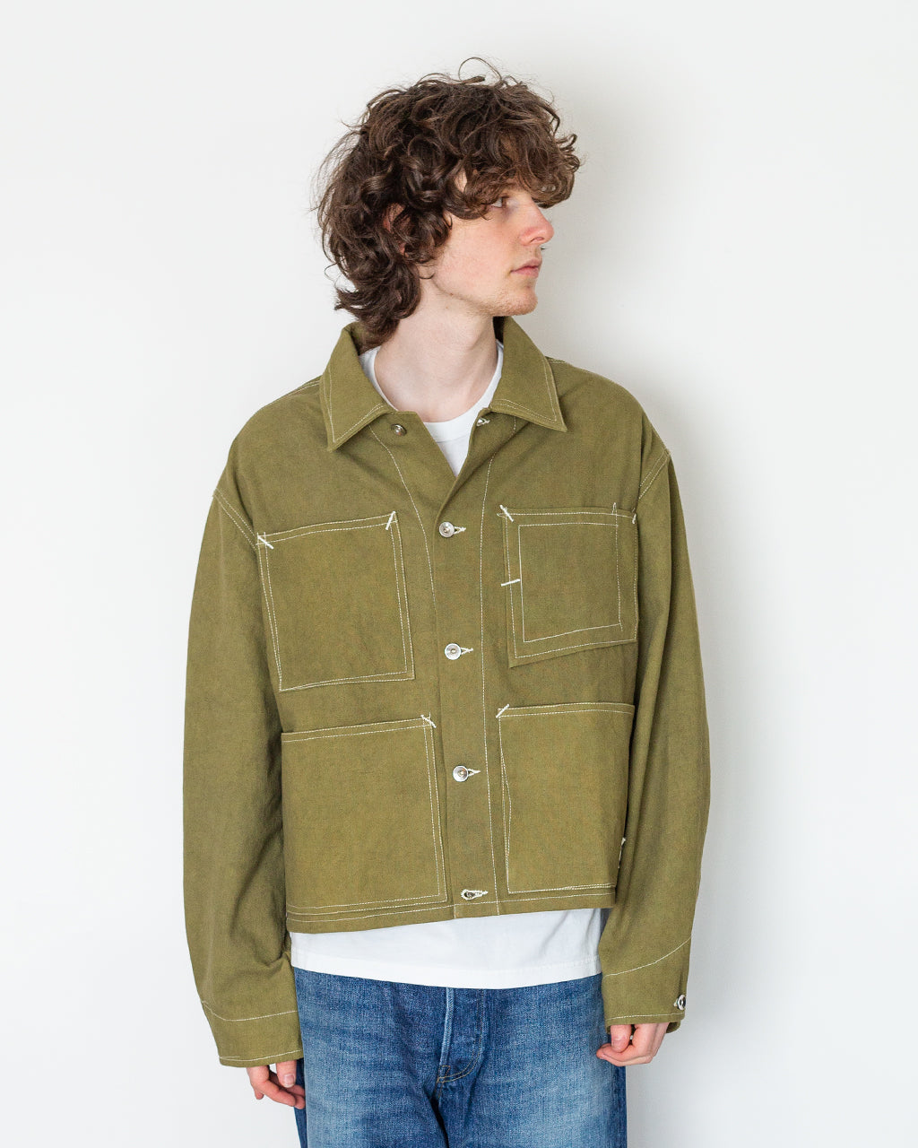 Post Jacket - Olive Wonky Wear