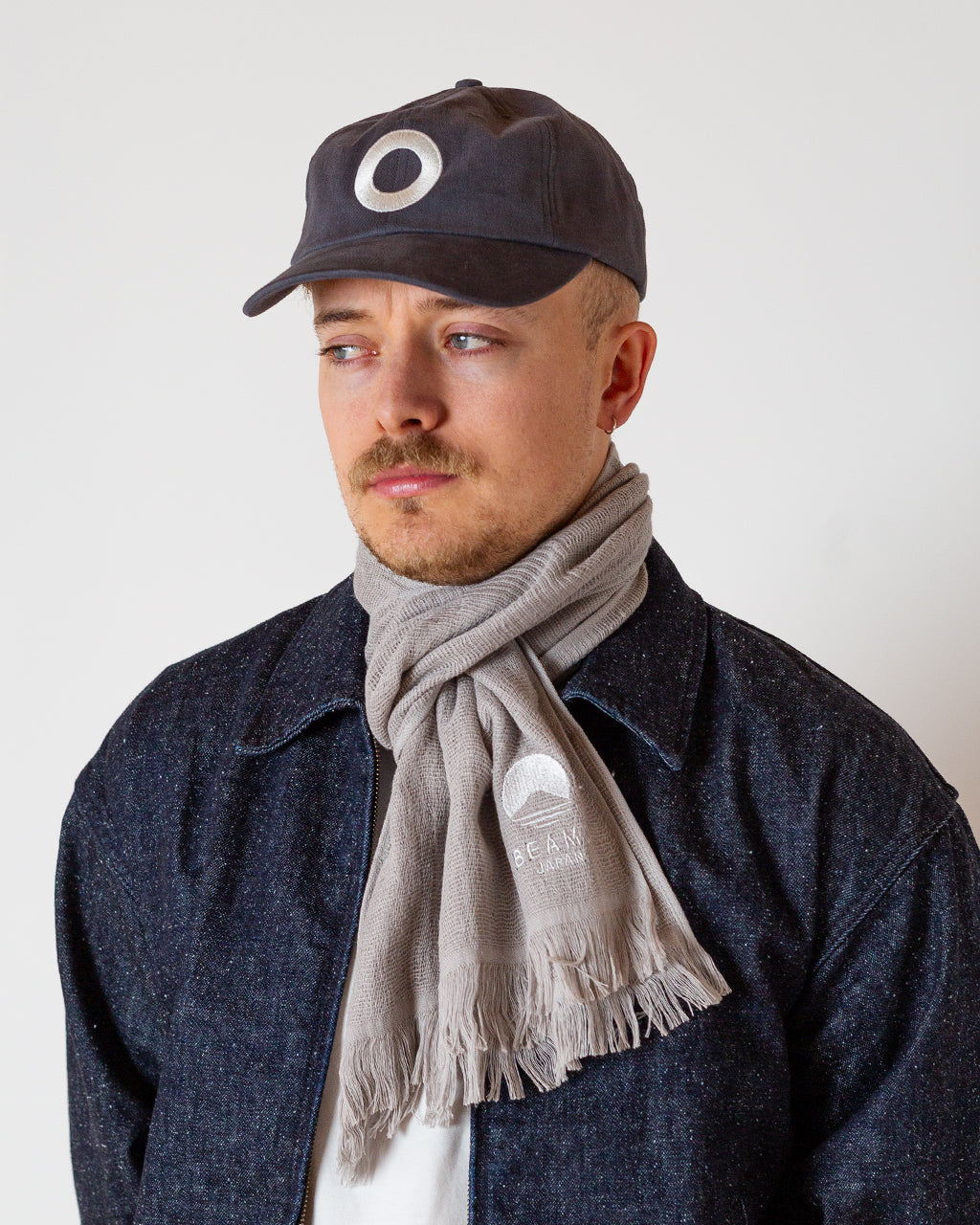 MIYAZAKI TOWEL SCARF  - Light Grey