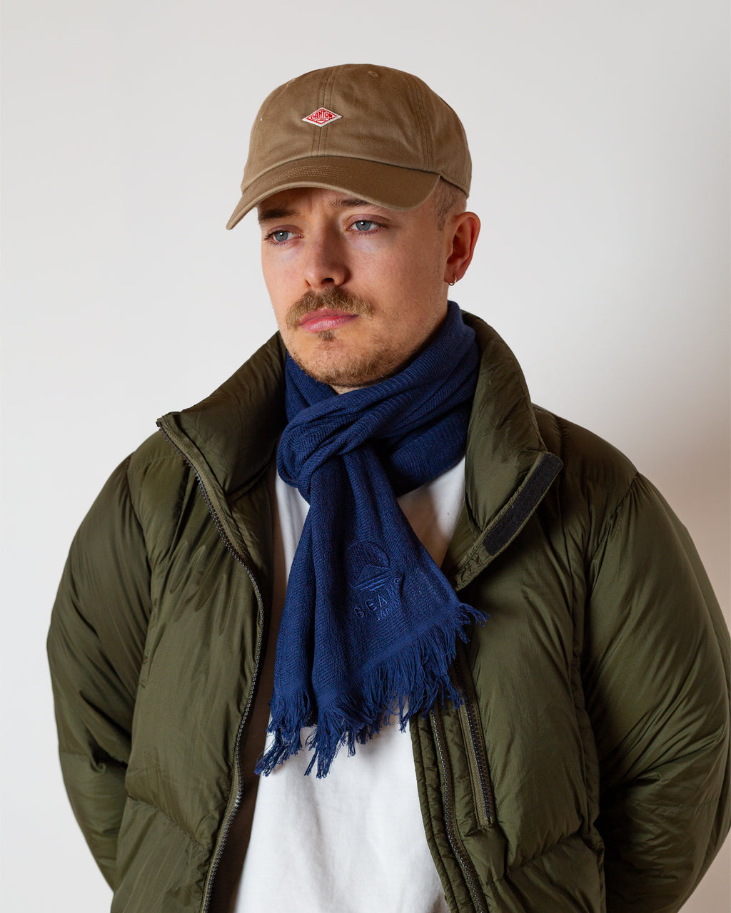 MIYAZAKI TOWEL SCARF  - Navy