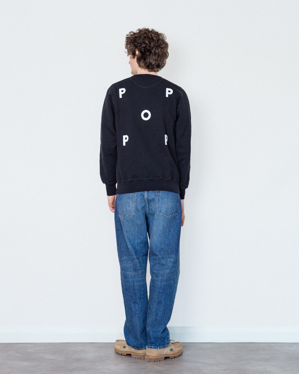 Pop Logo Crewneck Sweatshirt - Black