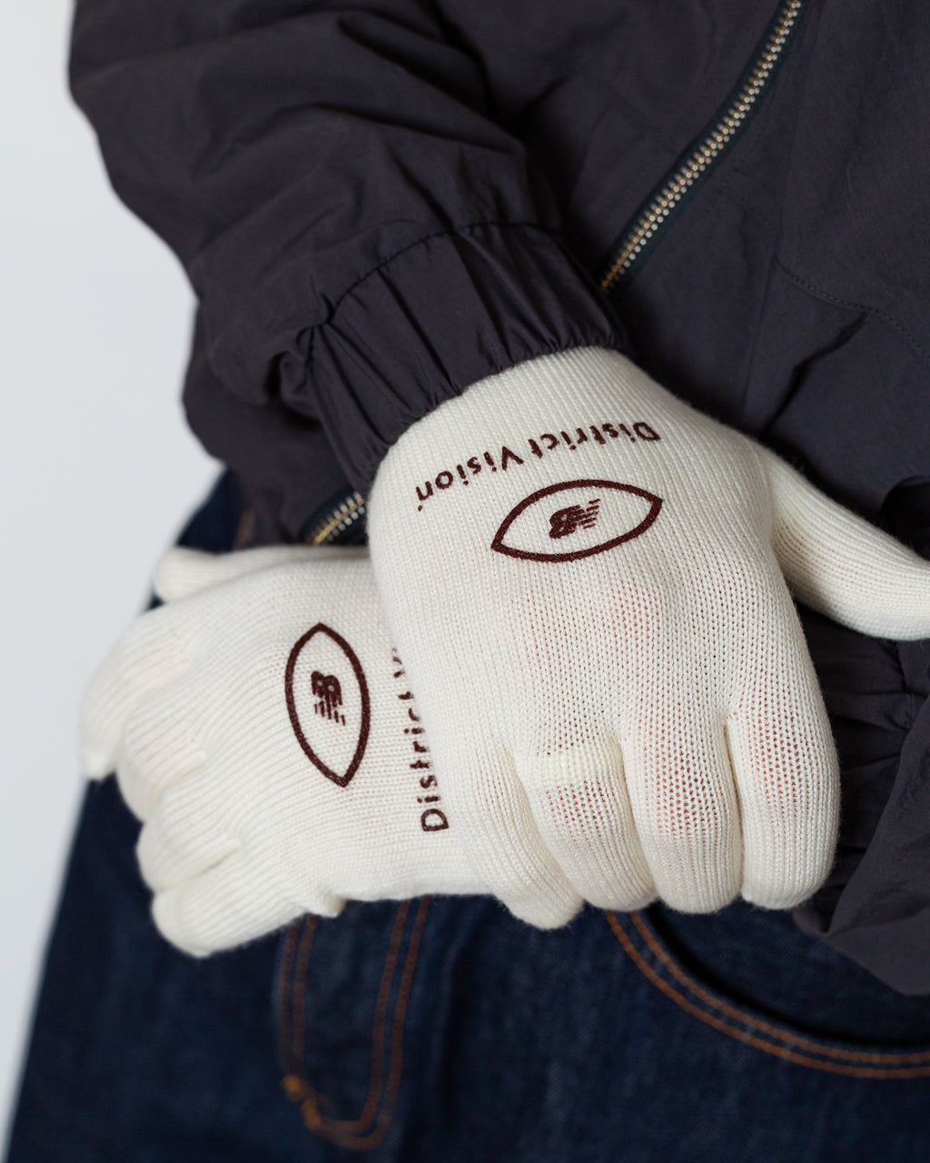Knit Windowed Running Gloves